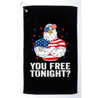 Are You Free Tonight 4th Of July Independence Day Bald Eagle Golf Towel