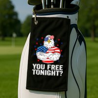 Are You Free Tonight 4th Of July Independence Day Bald Eagle Golf Towel
