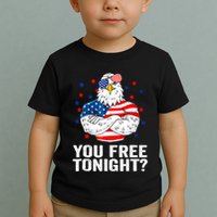 Are You Free Tonight 4th Of July Independence Day Bald Eagle Toddler T-Shirt