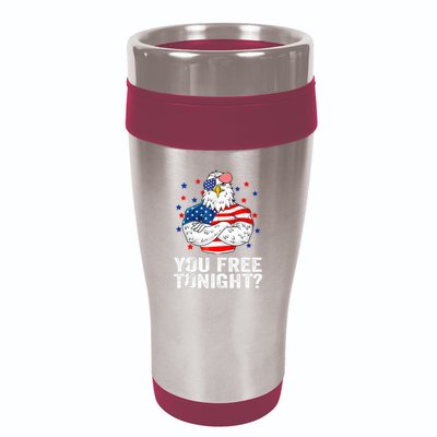 Are You Free Tonight 4th Of July Independence Day Bald Eagle 16oz Travel Tumbler
