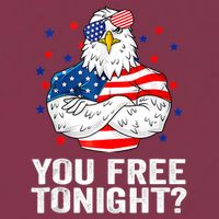 Are You Free Tonight 4th Of July Independence Day Bald Eagle 16oz Travel Tumbler
