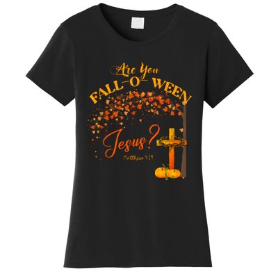 Are You Fall O Ween Jesus Christian Halloween Women's T-Shirt