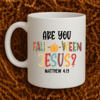 Are You Fall O Ween Jesus Funny Pumpkin Christian Halloween Mug