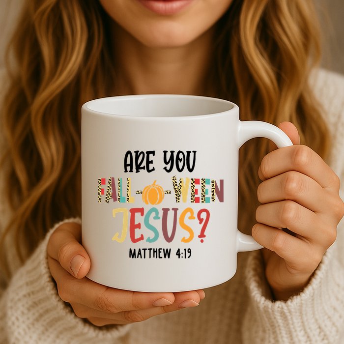 Are You Fall O Ween Jesus Funny Pumpkin Christian Halloween Mug