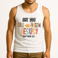 Are You Fall O Ween Jesus Funny Pumpkin Christian Halloween Tank Top