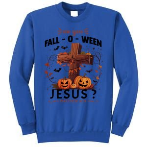 Are You Falloween Jesus Cross Pumpkins Christian Faith Gift Sweatshirt