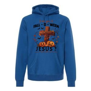 Are You Falloween Jesus Cross Pumpkins Christian Faith Gift Premium Hoodie