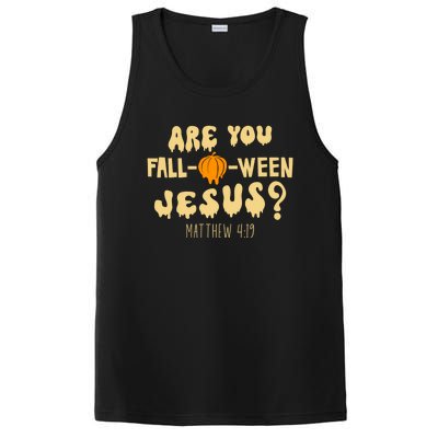 Are You Falloween Jesus Christian Fall Halloween Groovy Gift PosiCharge Competitor Tank