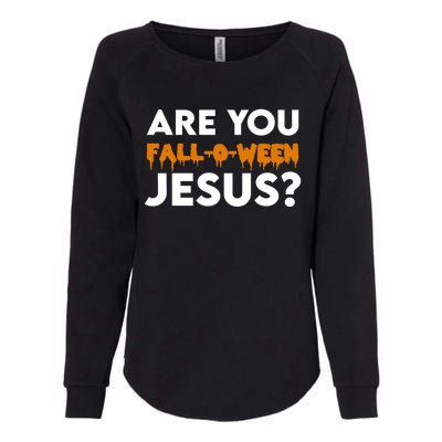 Are You Falloween Jesus Cute Christian Halloween Meaningful Gift Womens California Wash Sweatshirt