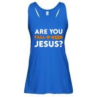 Are You Falloween Jesus Cute Christian Halloween Meaningful Gift Ladies Essential Flowy Tank