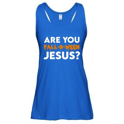 Are You Falloween Jesus Cute Christian Halloween Meaningful Gift Ladies Essential Flowy Tank