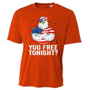 Are You Free Tonight 4th Of July Independence Day Bald Eagle Gift Cooling Performance Crew T-Shirt