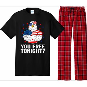 Are You Free Tonight 4th Of July Independence Day Bald Eagle Gift Pajama Set