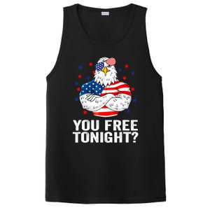 Are You Free Tonight 4th Of July Independence Day Bald Eagle Gift PosiCharge Competitor Tank