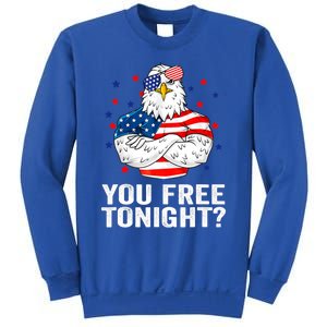 Are You Free Tonight 4th Of July Independence Day Bald Eagle Gift Sweatshirt