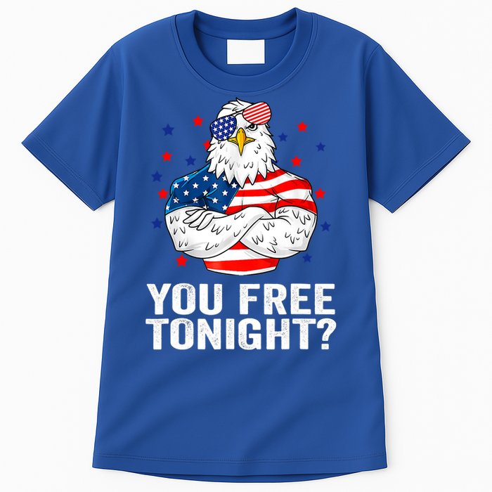 Are You Free Tonight 4th Of July Independence Day Bald Eagle Gift Tall T-Shirt