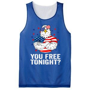 Are You Free Tonight 4th Of July Independence Day Bald Eagle Gift Mesh Reversible Basketball Jersey Tank