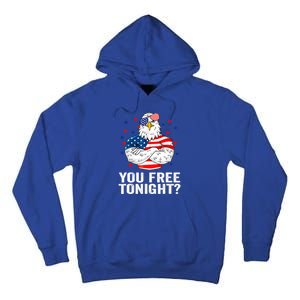 Are You Free Tonight 4th Of July Independence Day Bald Eagle Gift Tall Hoodie