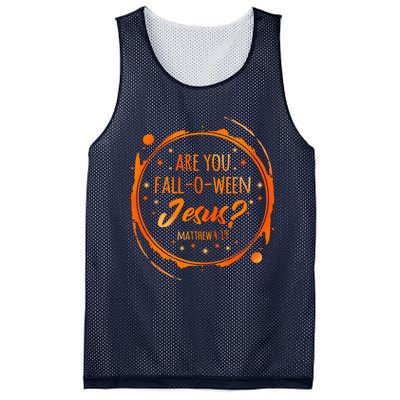 Are You FallOWeen Jesus Christian Halloween Party Costume Mesh Reversible Basketball Jersey Tank