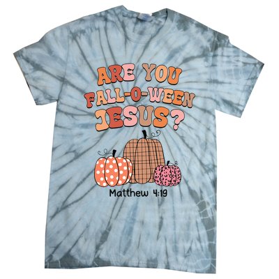 Are You Fall O Ween Jesus Christian Halloween Pumpkin Tie-Dye T-Shirt