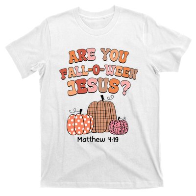 Are You Fall O Ween Jesus Christian Halloween Pumpkin T-Shirt