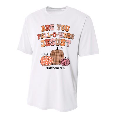 Are You Fall O Ween Jesus Christian Halloween Pumpkin Performance Sprint T-Shirt