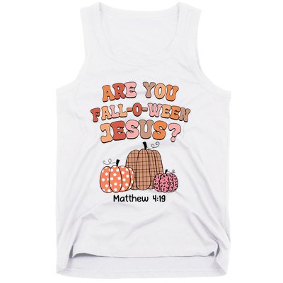 Are You Fall O Ween Jesus Christian Halloween Pumpkin Tank Top