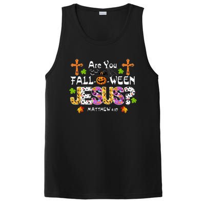 Are You Falloween Jesus Pumpkin Spooky Halloween Christian PosiCharge Competitor Tank