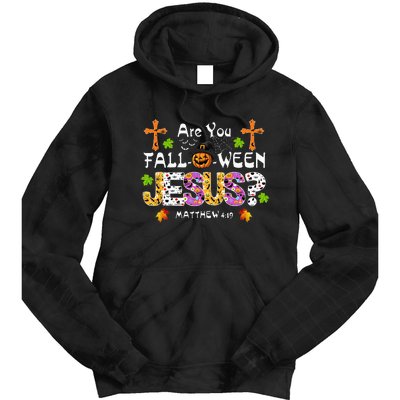 Are You Falloween Jesus Pumpkin Spooky Halloween Christian Tie Dye Hoodie