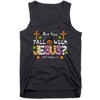 Are You Falloween Jesus Pumpkin Spooky Halloween Christian Tank Top