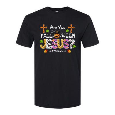 Are You Falloween Jesus Pumpkin Spooky Halloween Christian Softstyle CVC T-Shirt