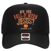 Are You FallOWeen Jesus Christian Halloween High Crown Mesh Back Trucker Hat