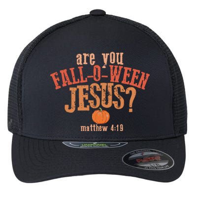 Are You FallOWeen Jesus Christian Halloween Flexfit Unipanel Trucker Cap