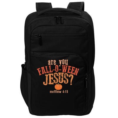 Are You FallOWeen Jesus Christian Halloween Impact Tech Backpack