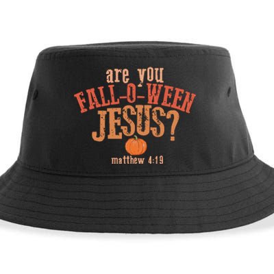 Are You FallOWeen Jesus Christian Halloween Sustainable Bucket Hat