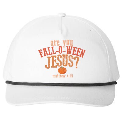 Are You FallOWeen Jesus Christian Halloween Snapback Five-Panel Rope Hat