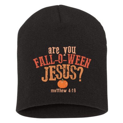 Are You FallOWeen Jesus Christian Halloween Short Acrylic Beanie