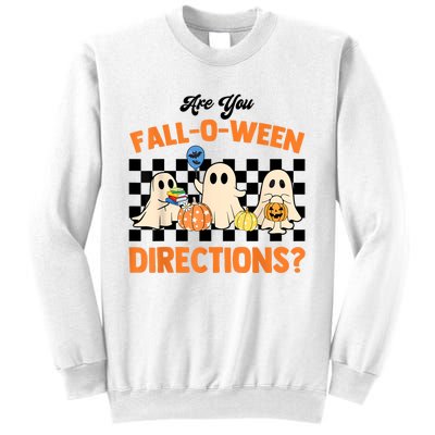 Are You Falloween Directions Ghost Christian Halloween Sweatshirt