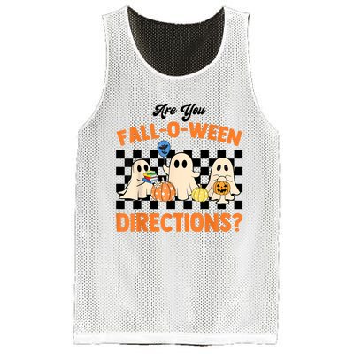 Are You Falloween Directions Ghost Christian Halloween Mesh Reversible Basketball Jersey Tank