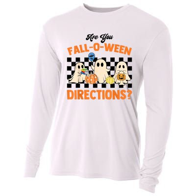 Are You Falloween Directions Ghost Christian Halloween Cooling Performance Long Sleeve Crew