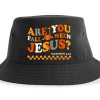 Are You Falloween Jesus Christian Halloween Pumpkin Sustainable Bucket Hat