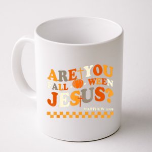 Are You Falloween Jesus Christian Halloween Pumpkin Coffee Mug