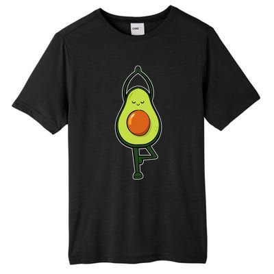 Avocado Yoga Fruit Tree Fitness Stressgiftrelief Exercise Gift Tall Fusion ChromaSoft Performance T-Shirt