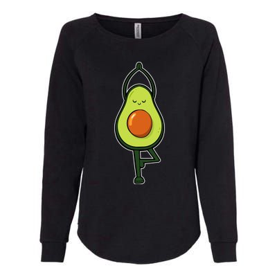 Avocado Yoga Fruit Tree Fitness Stressgiftrelief Exercise Gift Womens California Wash Sweatshirt