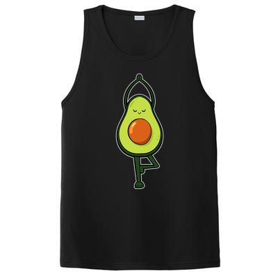 Avocado Yoga Fruit Tree Fitness Stressgiftrelief Exercise Gift PosiCharge Competitor Tank