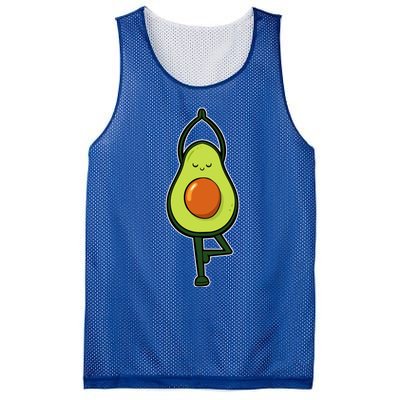 Avocado Yoga Fruit Tree Fitness Stressgiftrelief Exercise Gift Mesh Reversible Basketball Jersey Tank