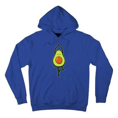 Avocado Yoga Fruit Tree Fitness Stressgiftrelief Exercise Gift Tall Hoodie