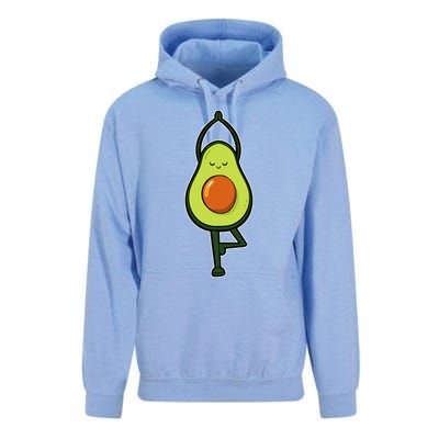 Avocado Yoga Fruit Tree Fitness Stressgiftrelief Exercise Gift Unisex Surf Hoodie