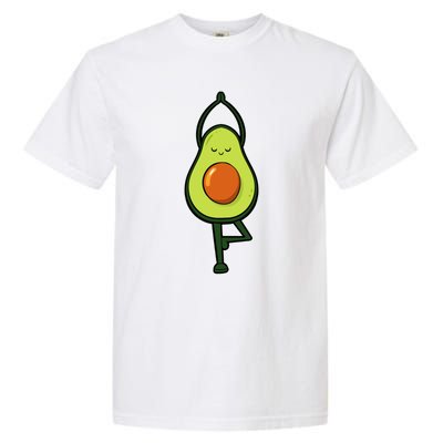 Avocado Yoga Fruit Tree Fitness Stressgiftrelief Exercise Gift Garment-Dyed Heavyweight T-Shirt