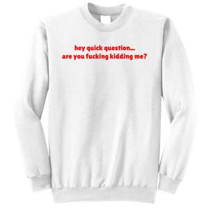 Are You Fucking Kidding Me Funny Sarcastic Quote Saying Meme Sweatshirt